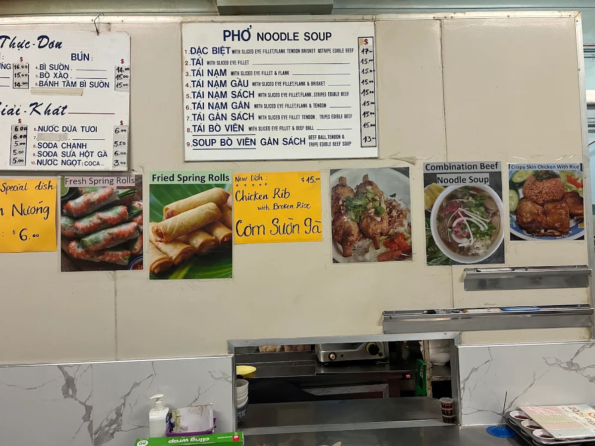 Menu, Pho 54