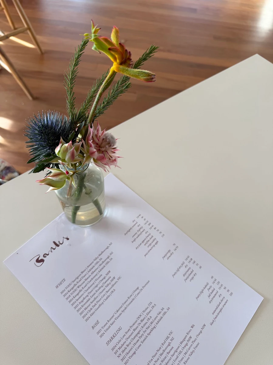 Menu, Banks