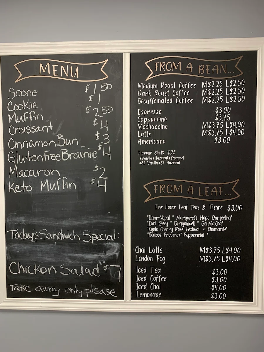 Menu, Aroma Mocha Cafe