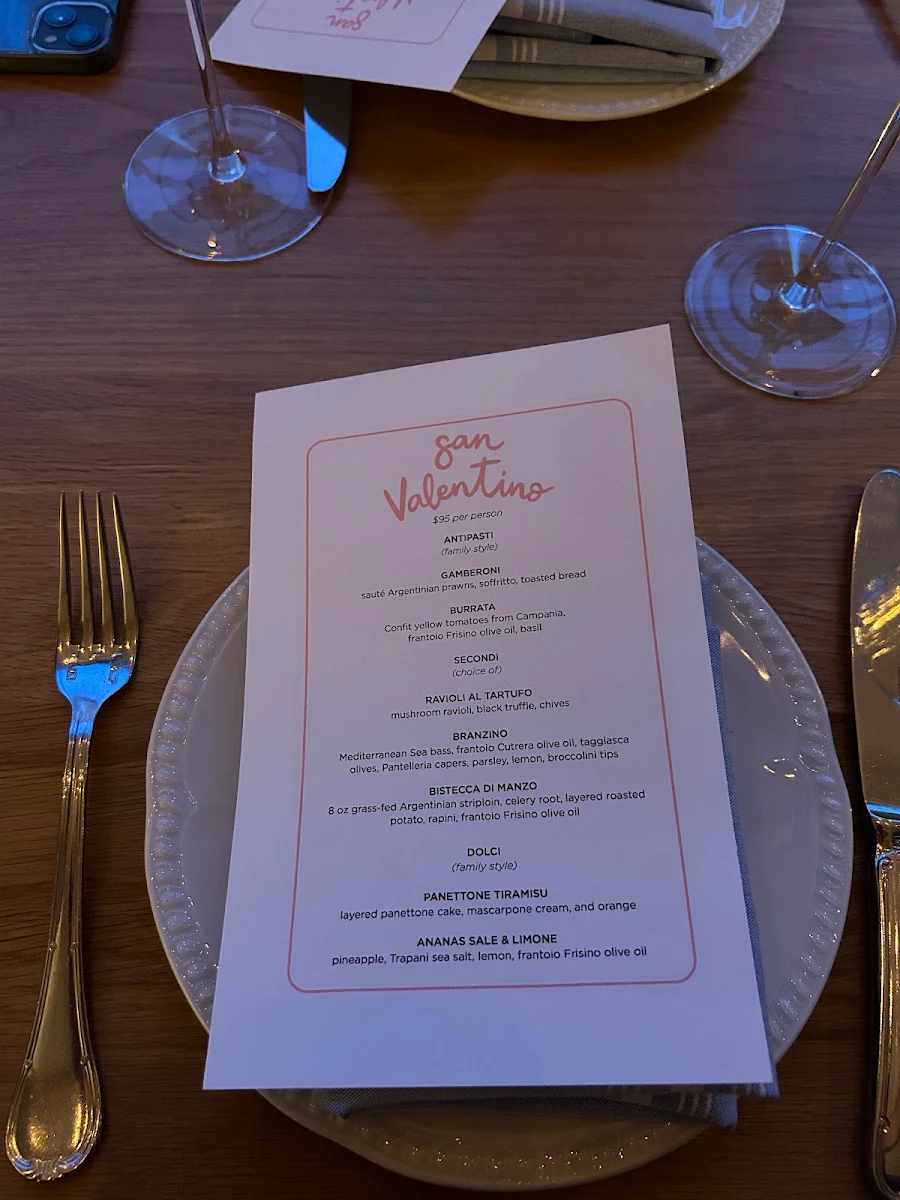 Menu, Oretta Midtown