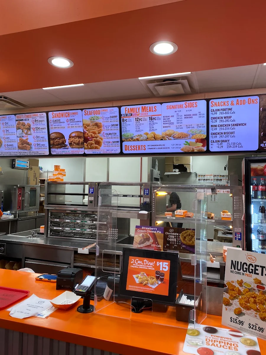 Menu, Popeyes Louisiana Kitchen