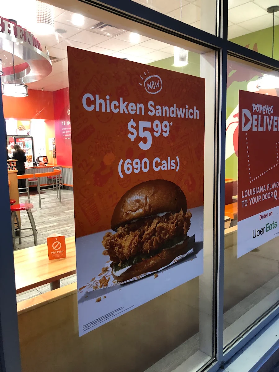 Menu, Popeyes Louisiana Kitchen