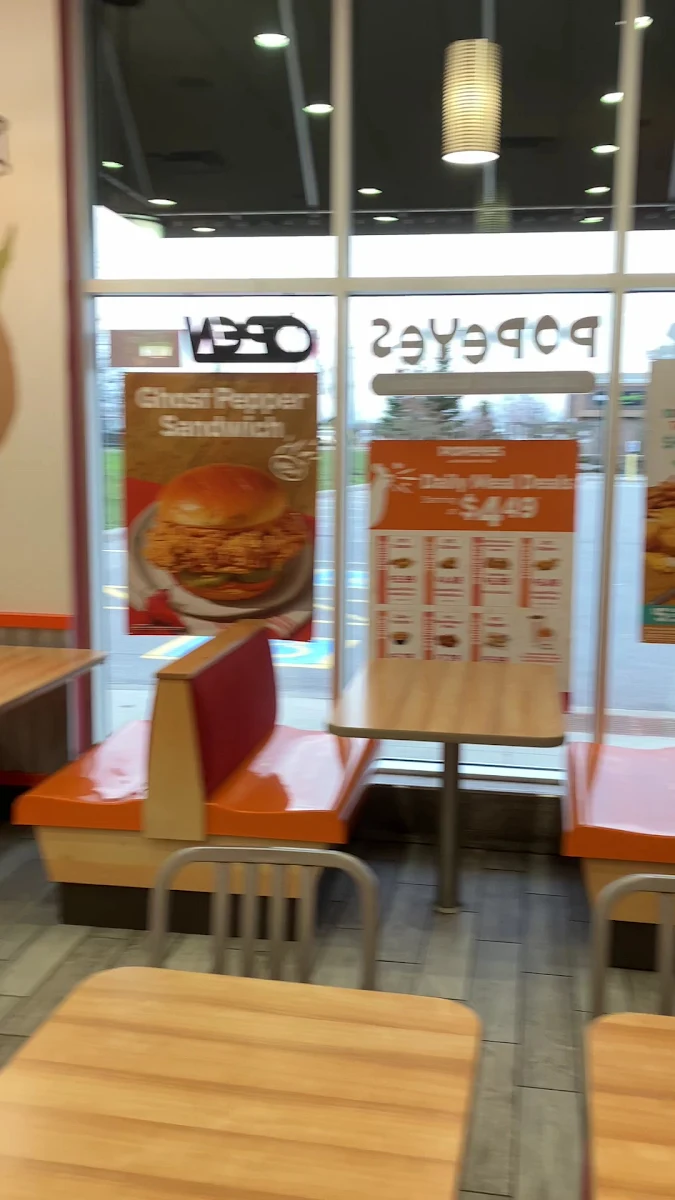 Menu, Popeyes Louisiana Kitchen