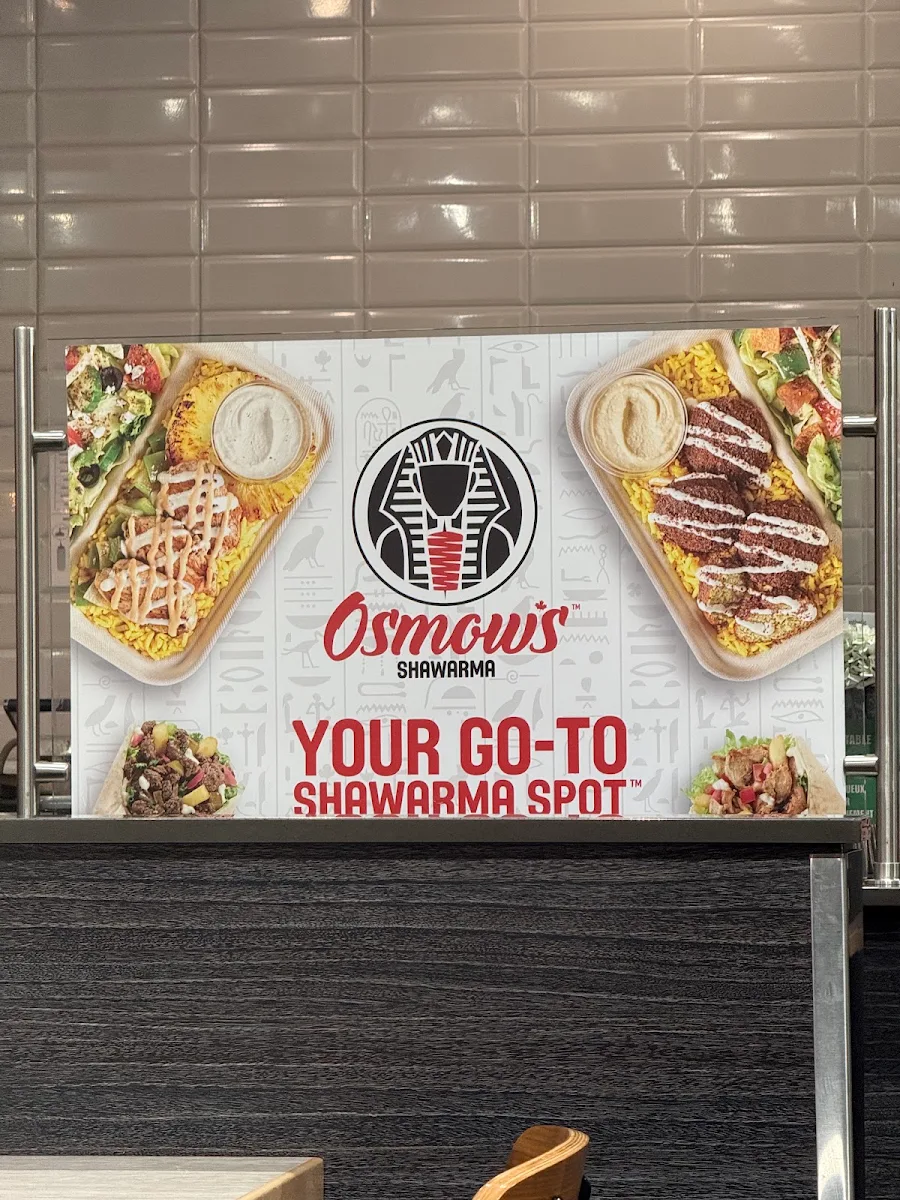 Menu, Osmow's Shawarma