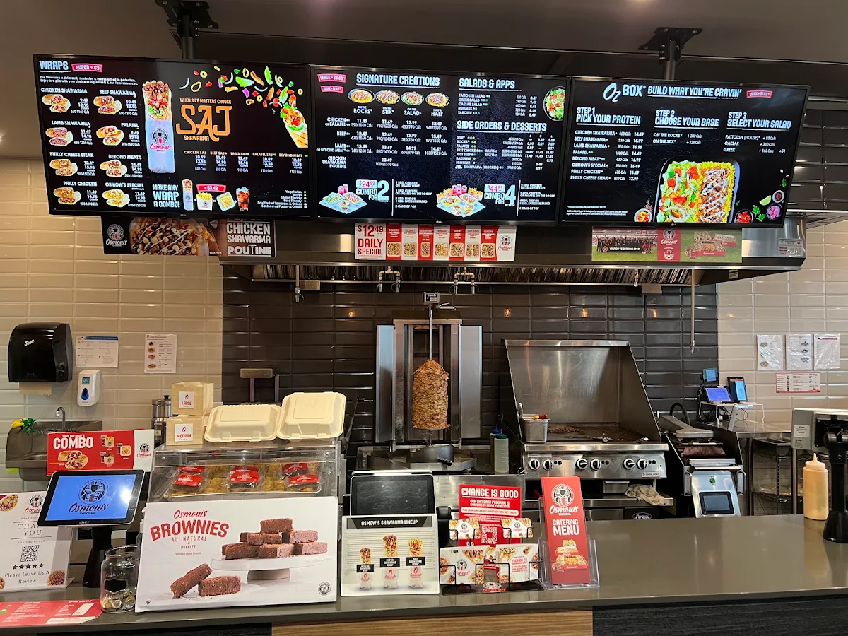 Menu, Osmow's Shawarma