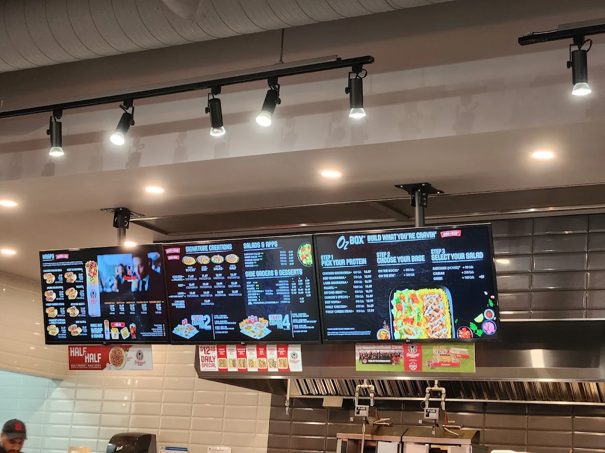 Menu, Osmow's Shawarma