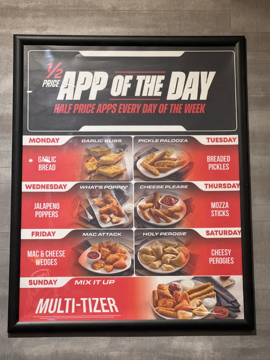 Menu, WingsUp! Calgary - Macleod