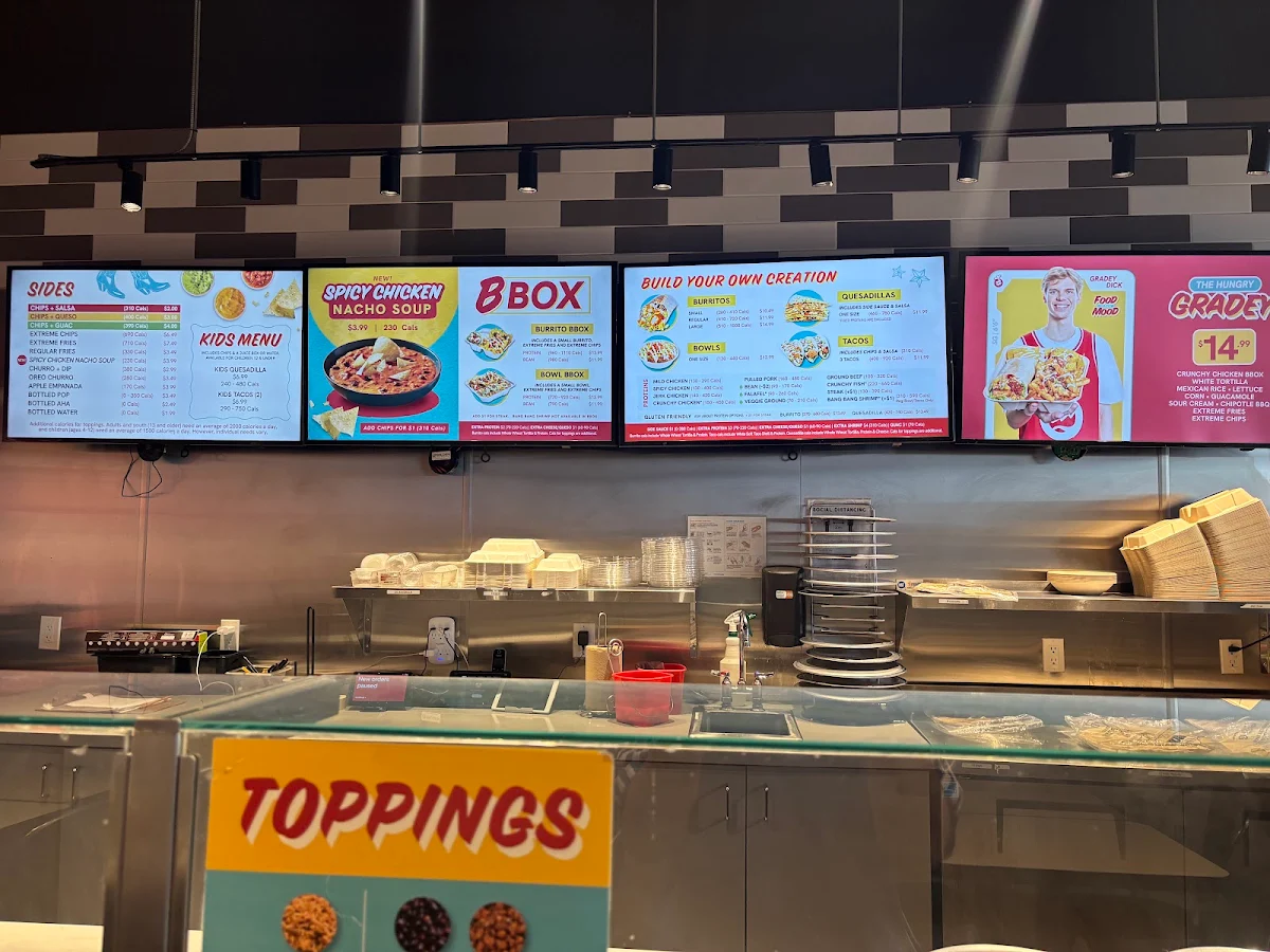 Menu, barBURRITO