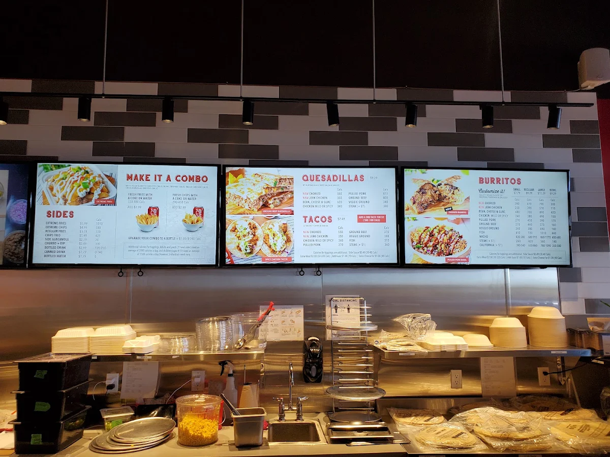 Menu, barBURRITO