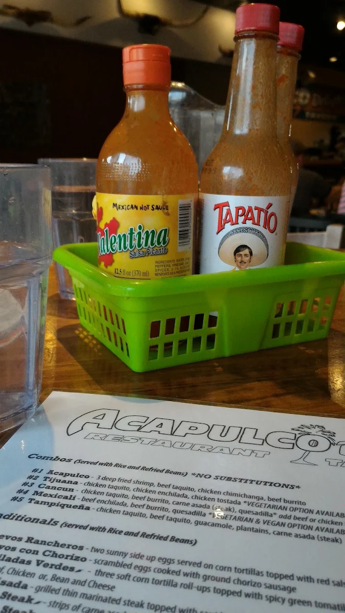 Menu, Acapulco Delight Restaurant