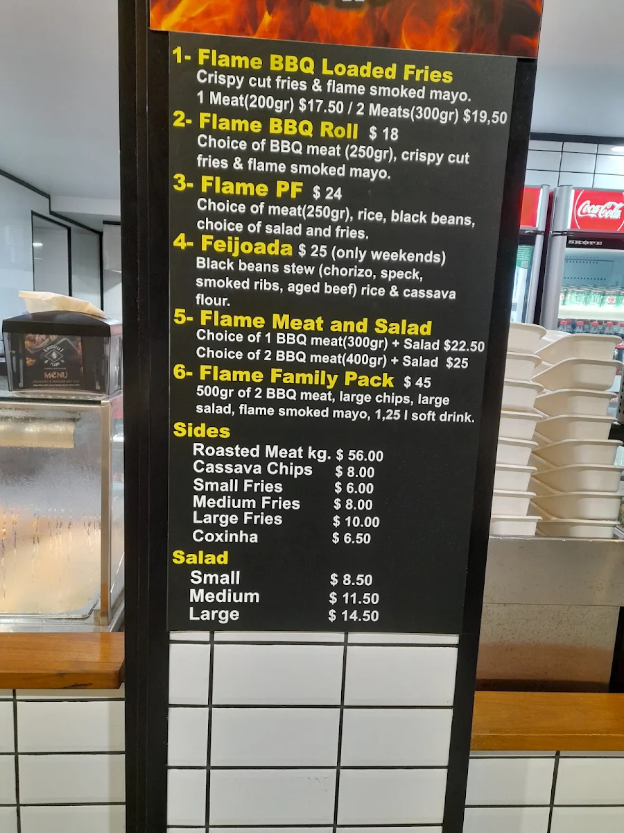 Menu, Brazilian Flame BBQ - Dee Why