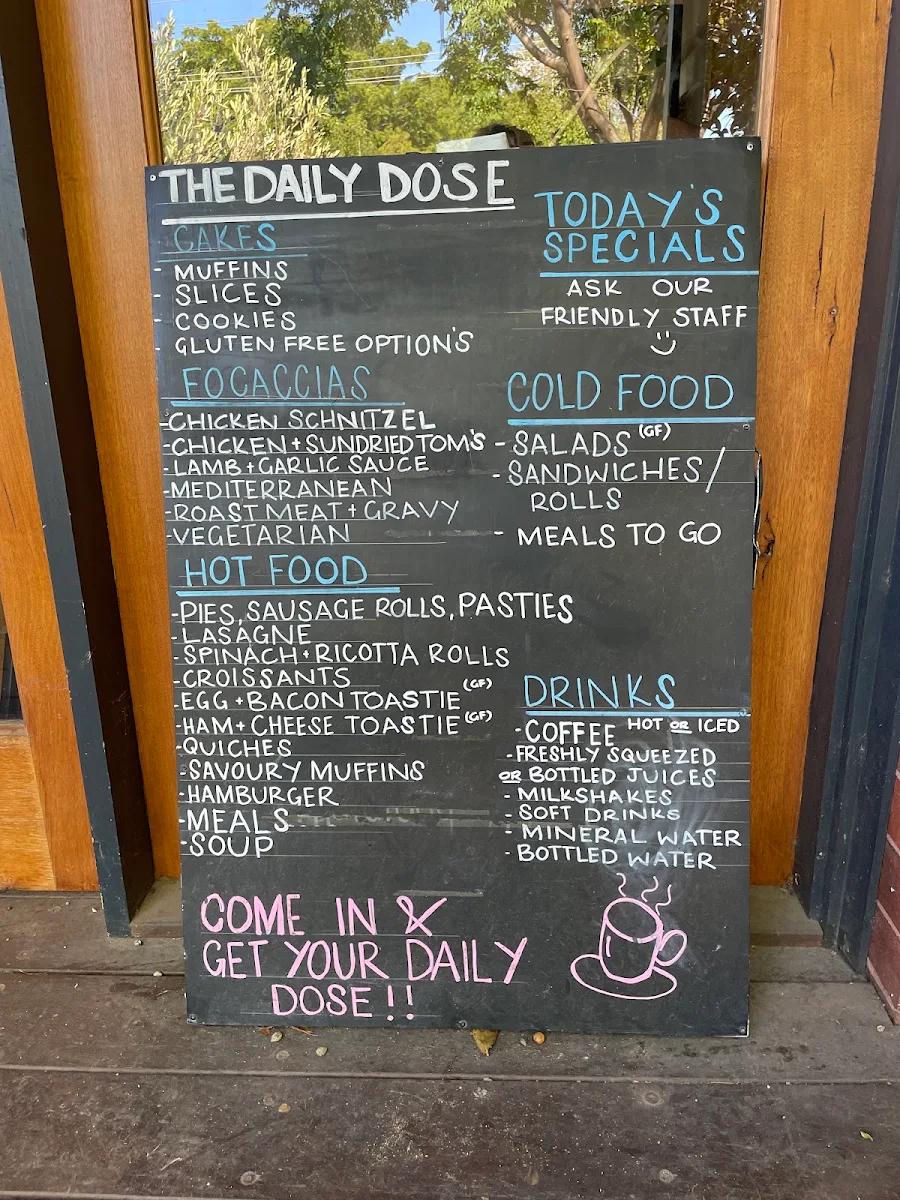 Menu, The Daily Dose