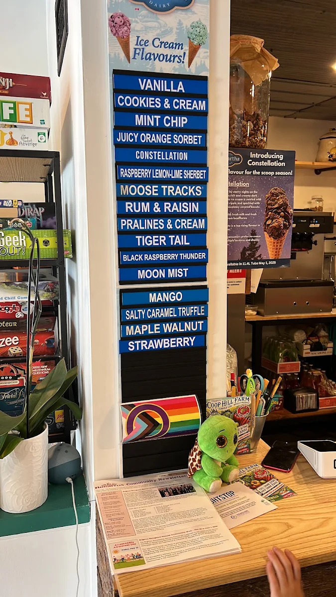 Menu, The Tin Roof Cafe & Creamery