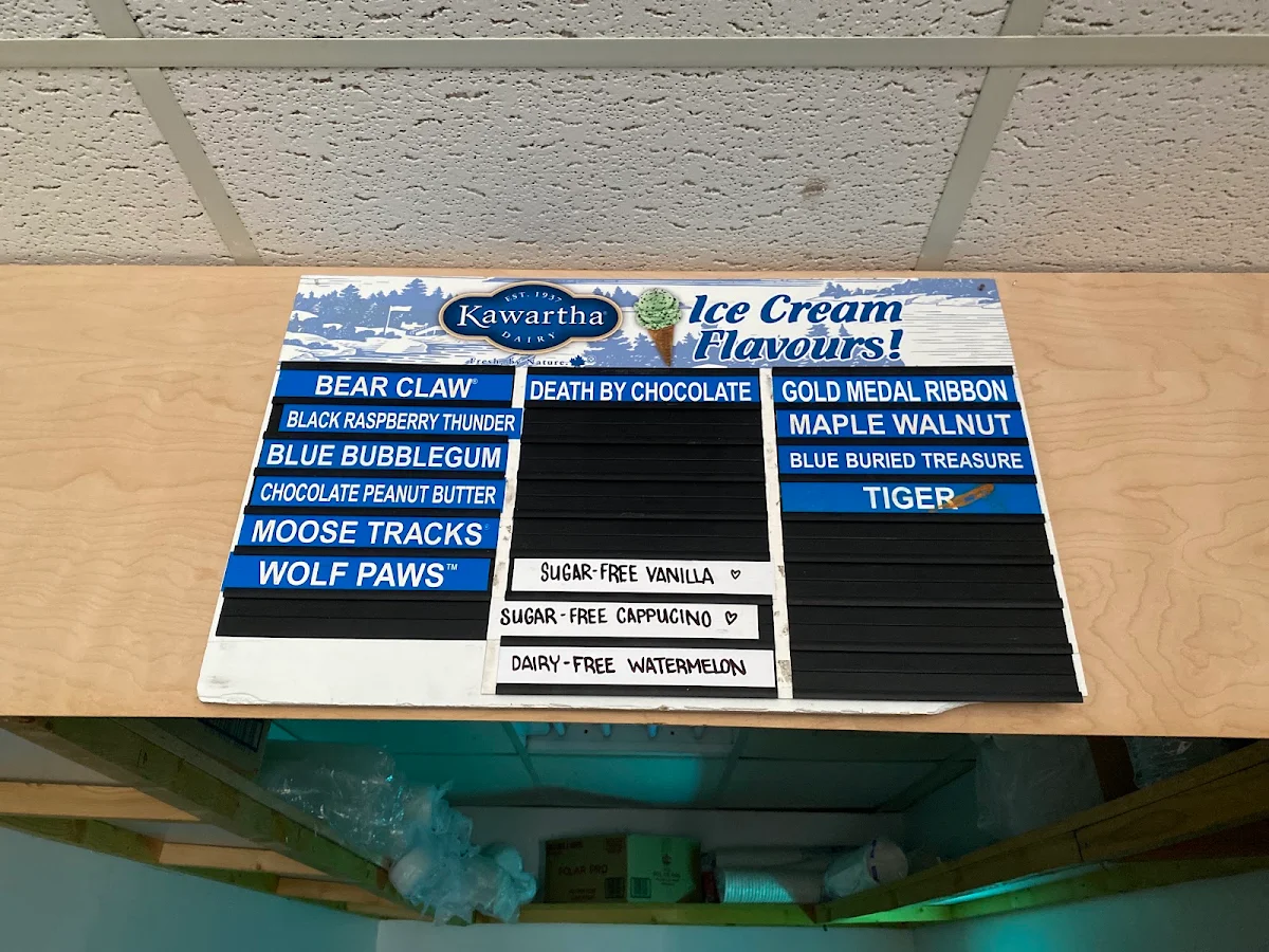 Menu, The Tin Roof Cafe & Creamery