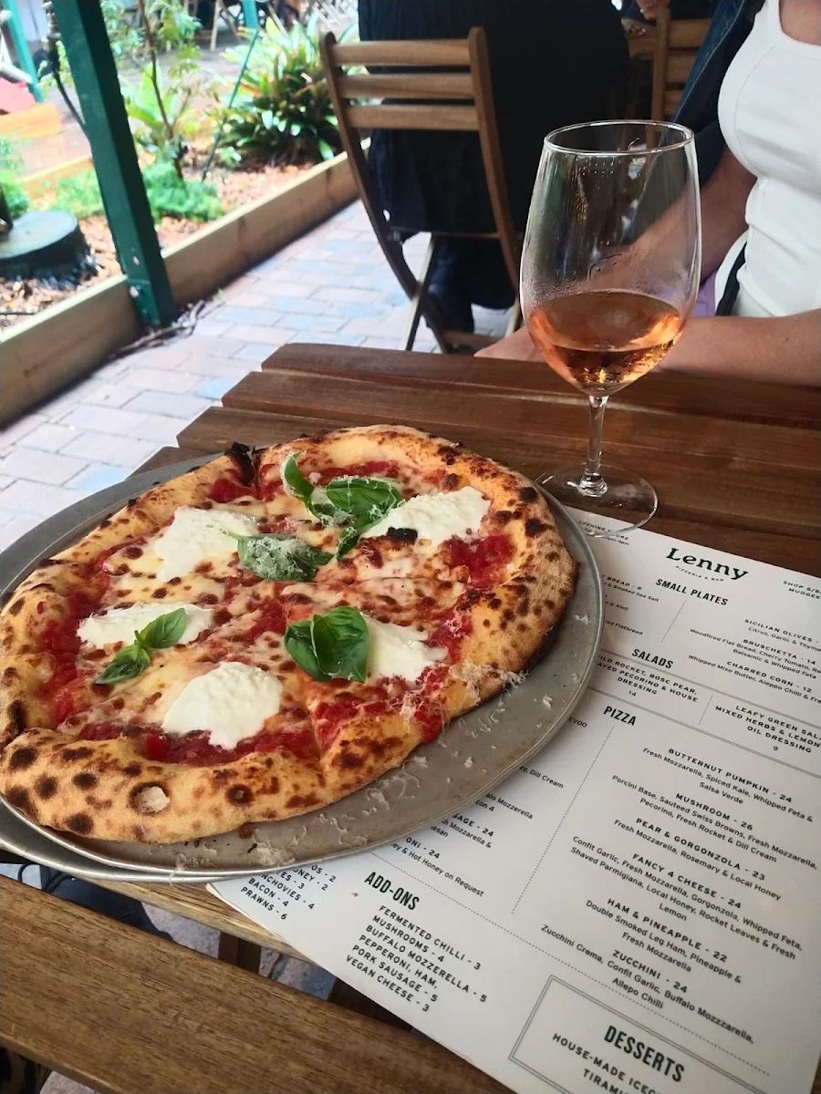 Menu, Lenny Pizzeria & Bar