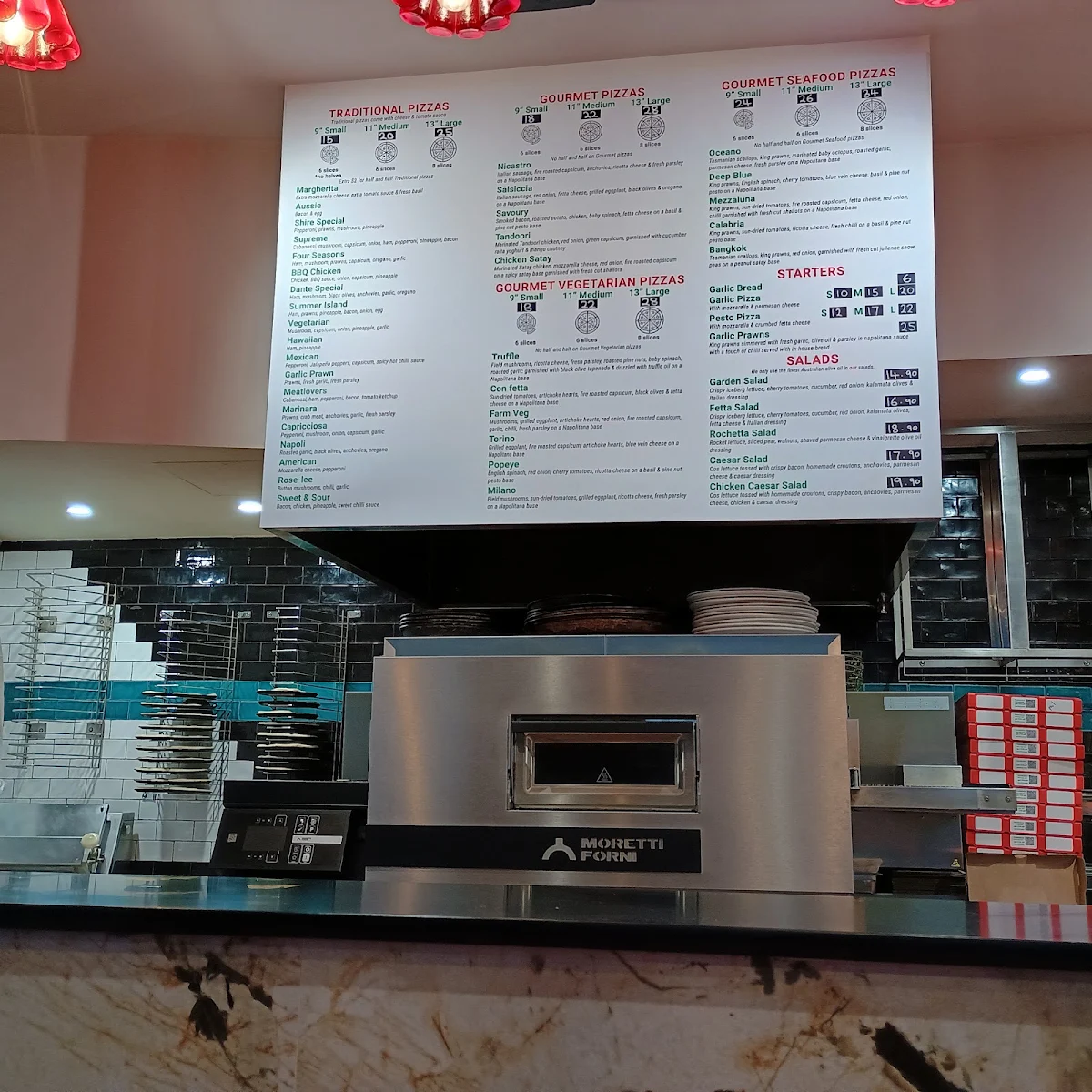 Menu, Fortunato's Pizzeria Sutherland