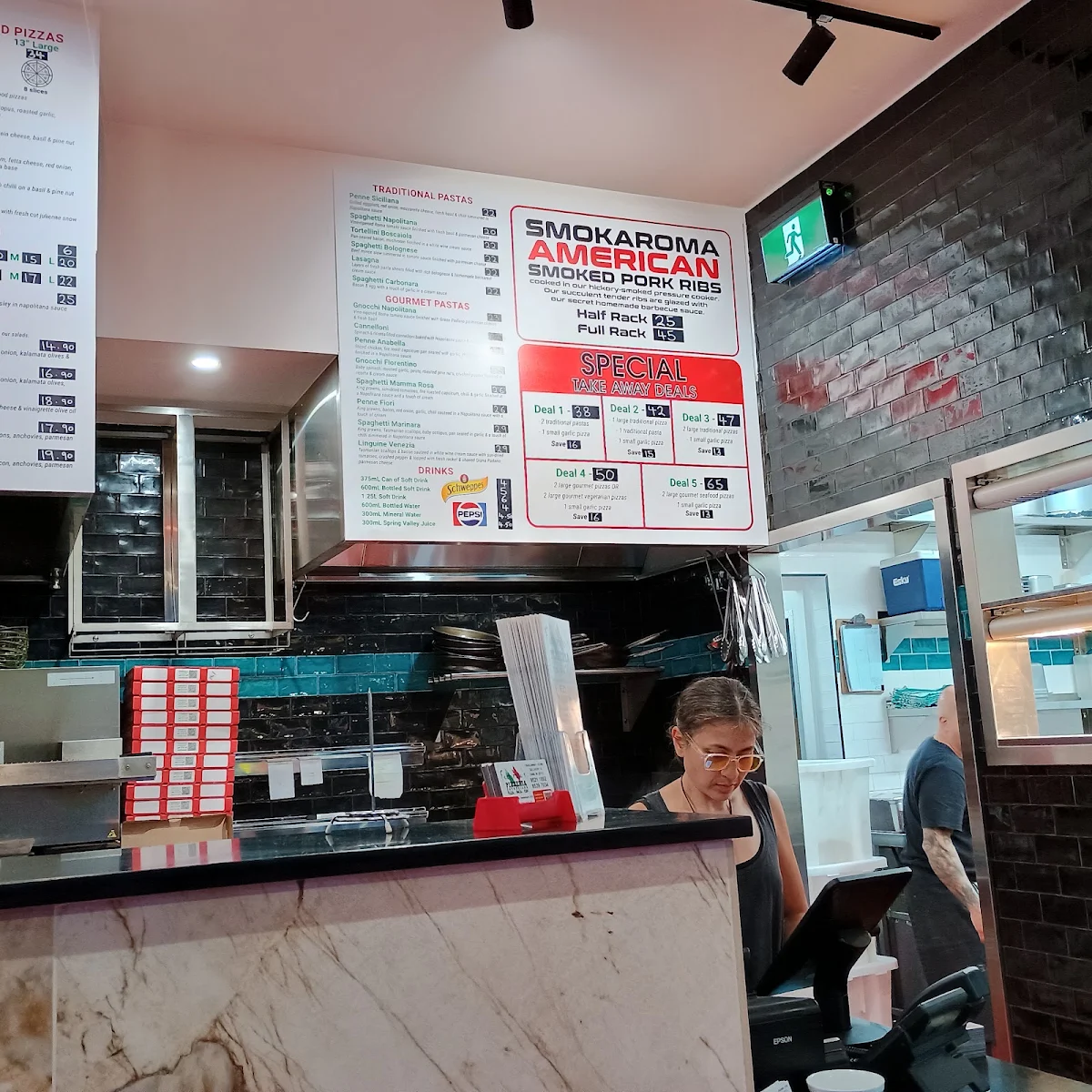 Menu, Fortunato's Pizzeria Sutherland