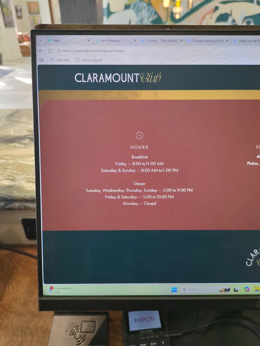 Menu, Foundry