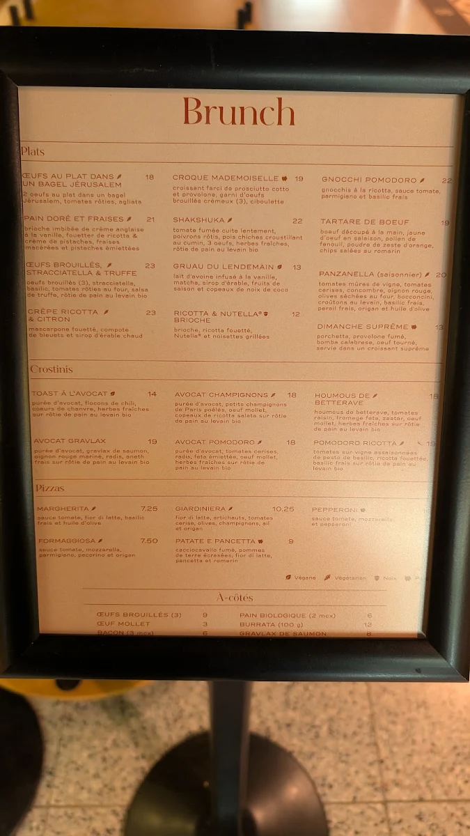 Menu, Amea Café