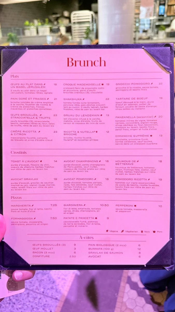 Menu, Amea Café