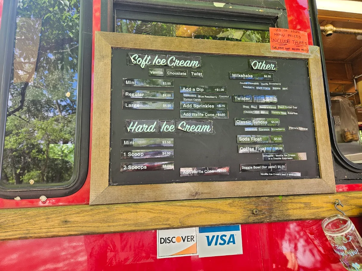 Menu, The Barefoot Cafe