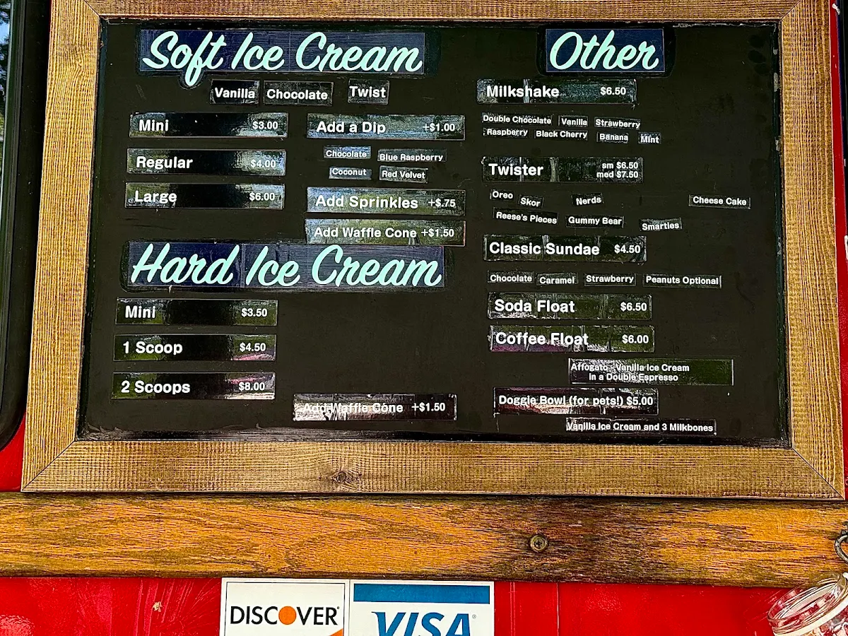 Menu, The Barefoot Cafe