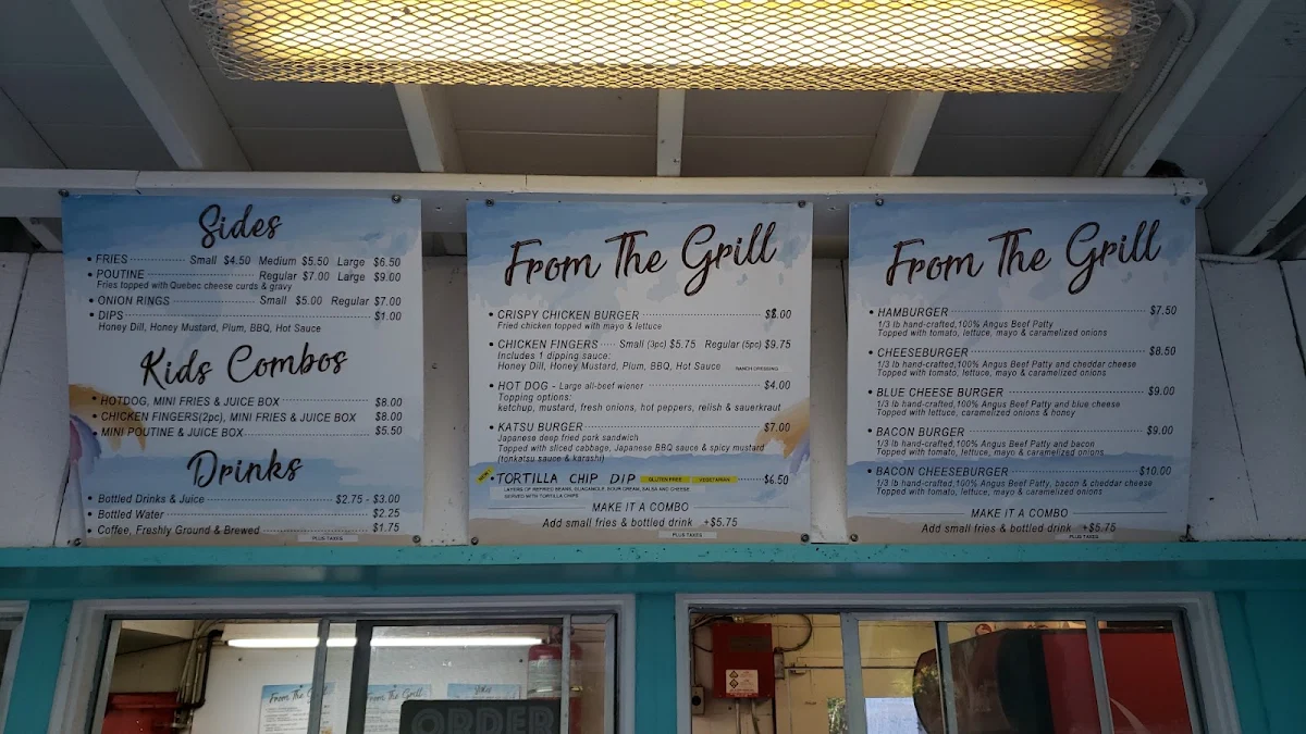 Menu, The Barefoot Cafe