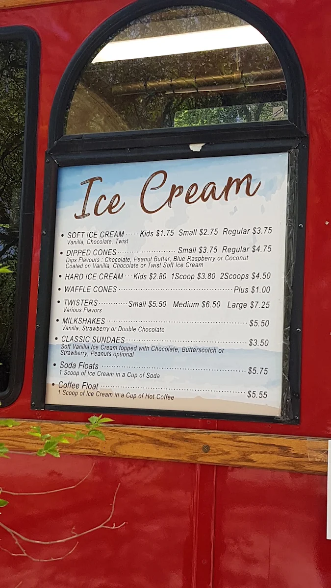Menu, The Barefoot Cafe