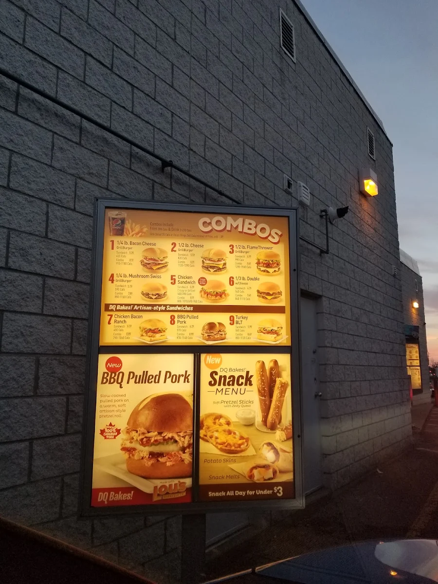 Menu, Dairy Queen Grill & Chill