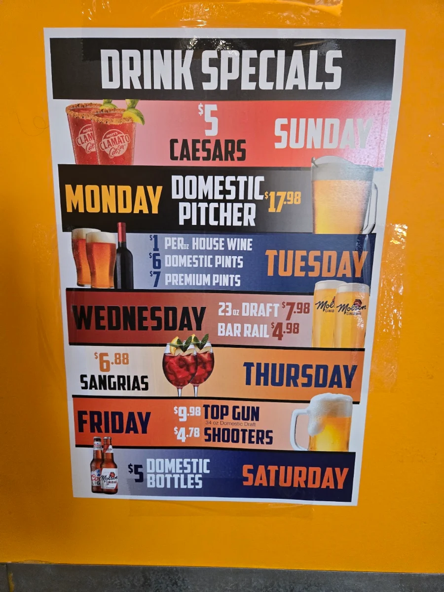 Menu, Wing’n it