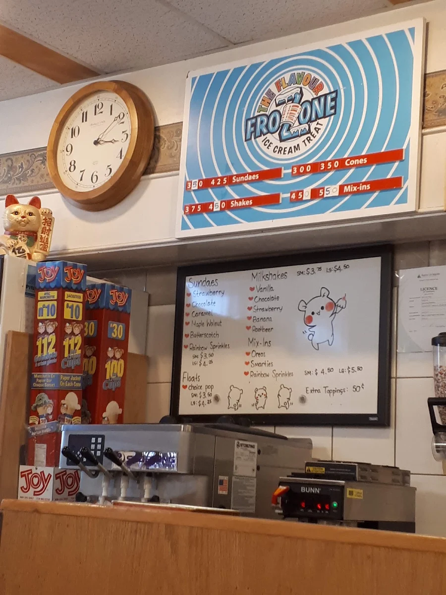 Menu, Canada Cafe