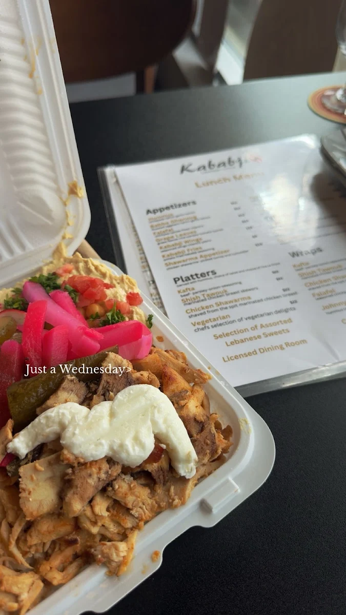 Menu, Kababji