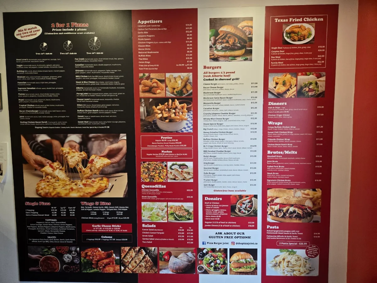 Menu, 𝓟𝓲𝔃𝔃𝓪 𝓑𝓾𝓻𝓰𝓮𝓻 𝓙𝓸𝓲𝓷𝓽