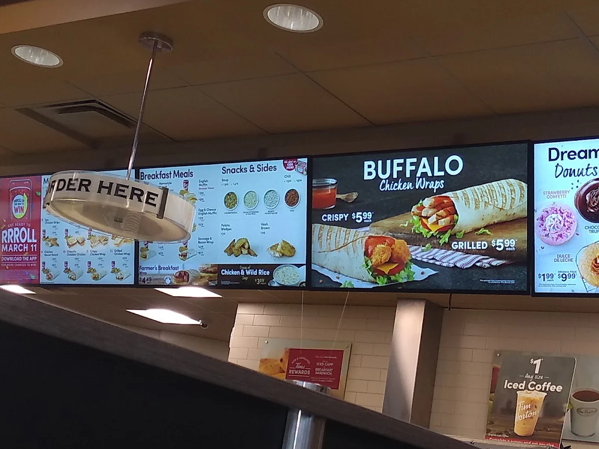 Menu, Tim Hortons