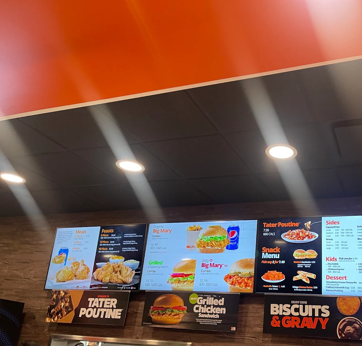 Menu, Mary Brown's Chicken