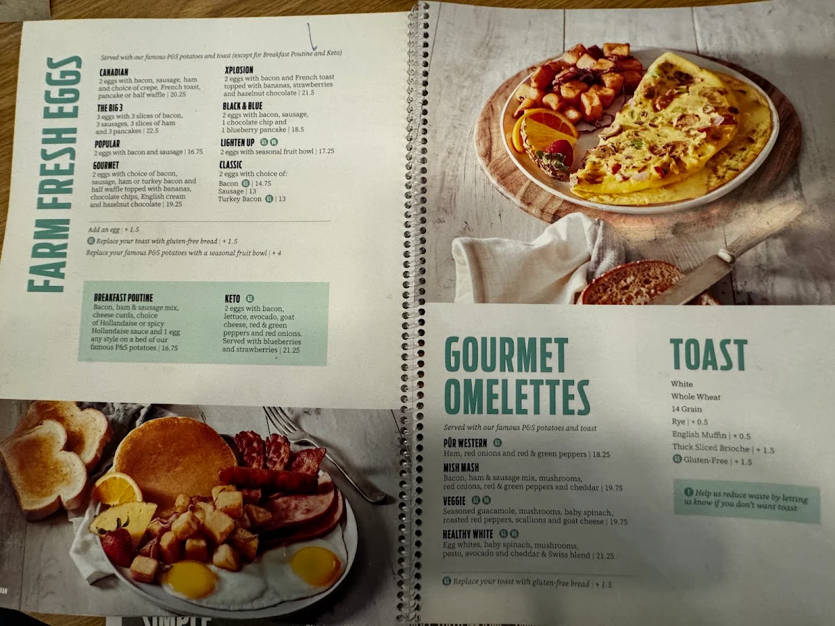 Menu, Pür & Simple