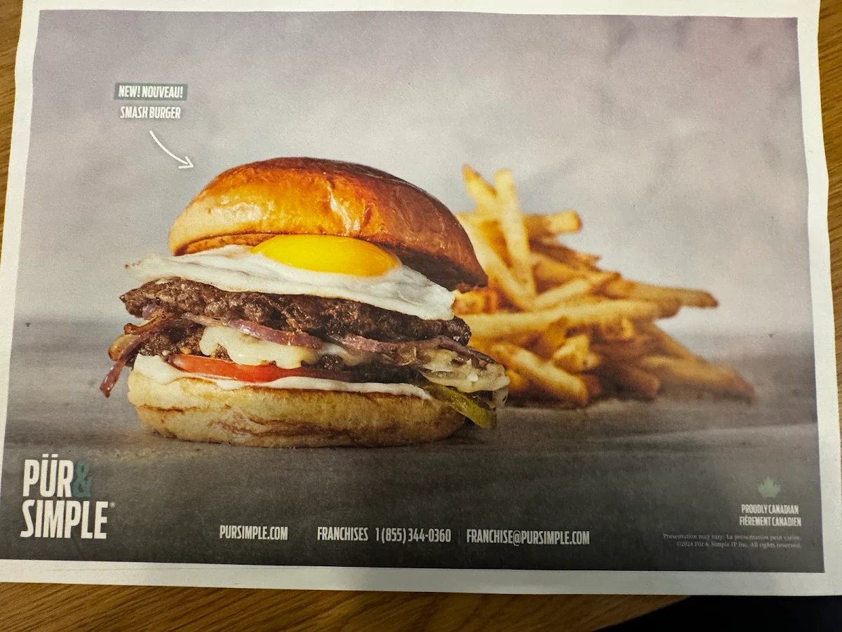 Menu, Pür & Simple