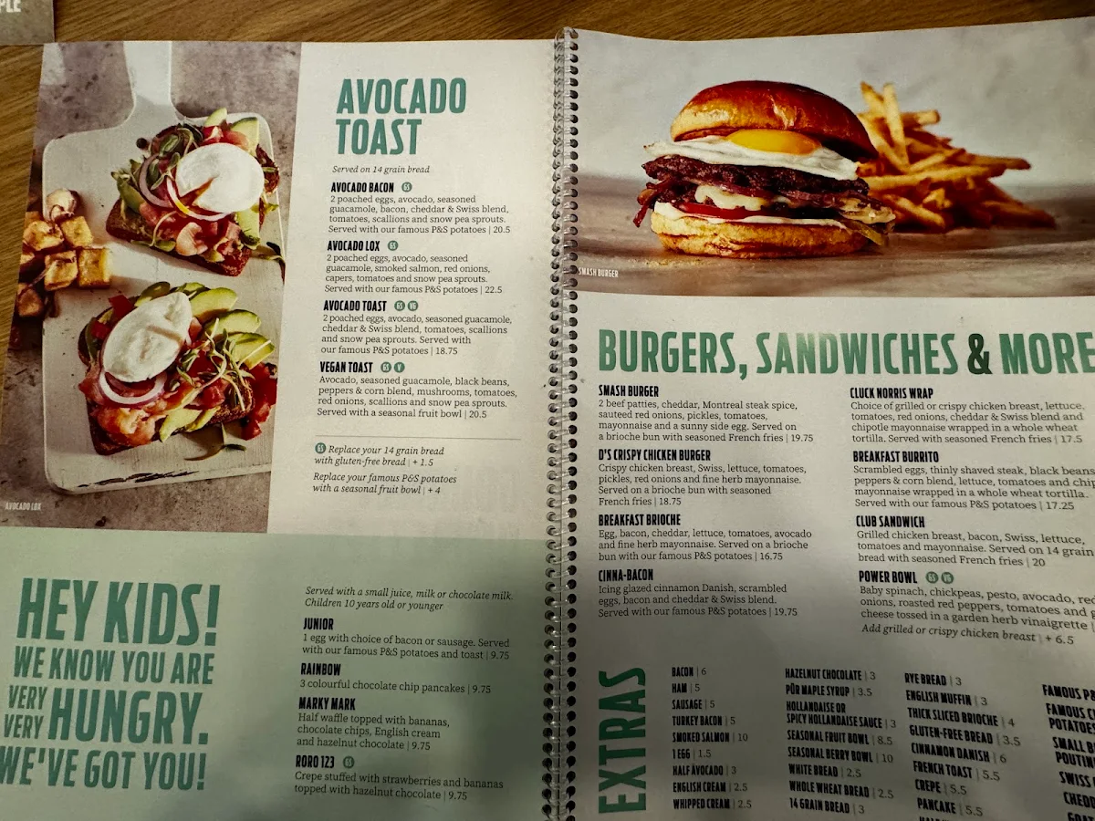 Menu, Pür & Simple