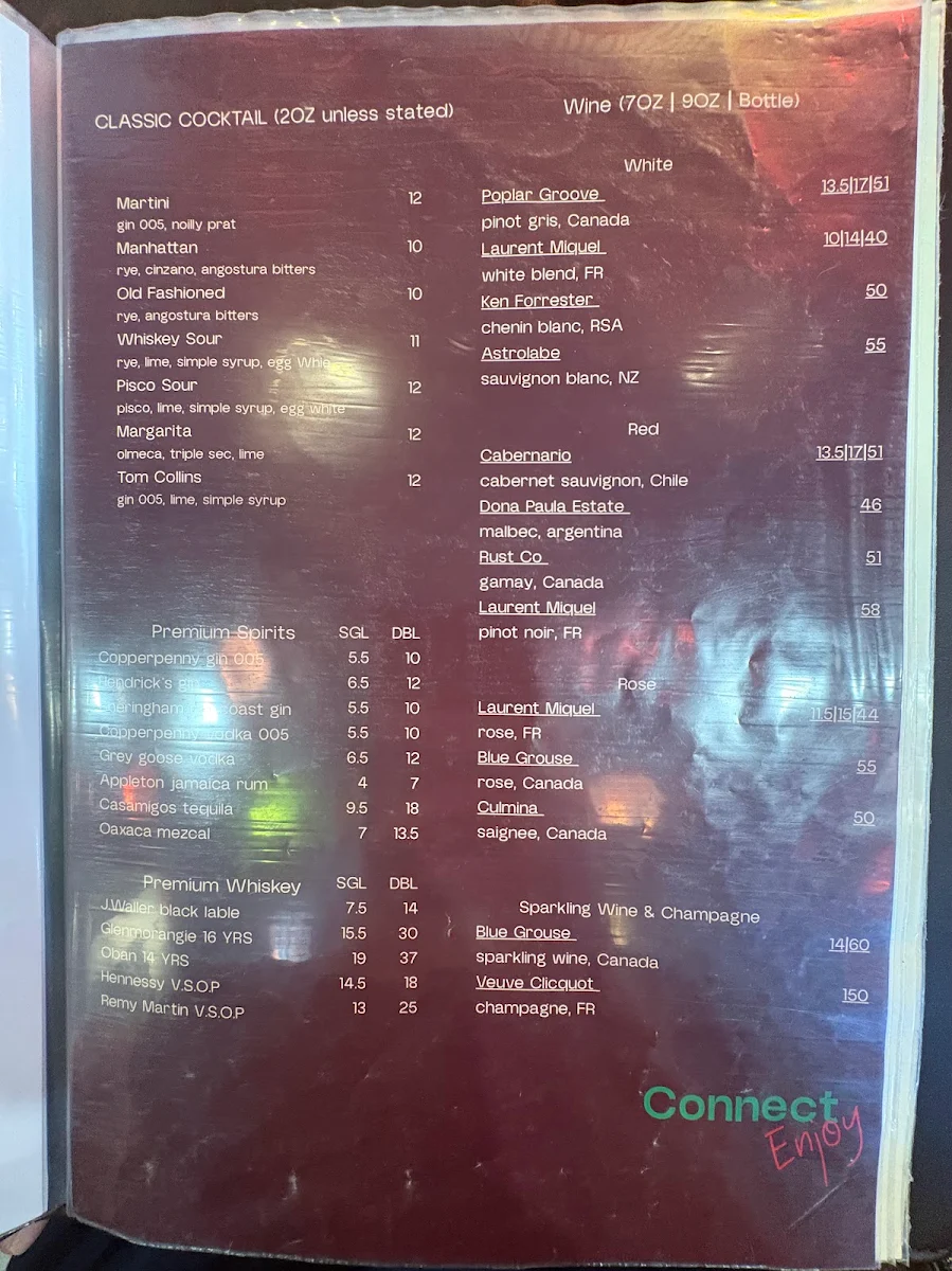 Menu, Phonatic Social Restaurant