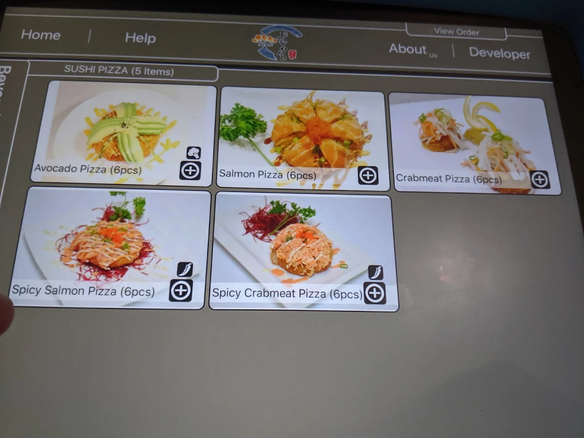 Menu, Beyond Sushi