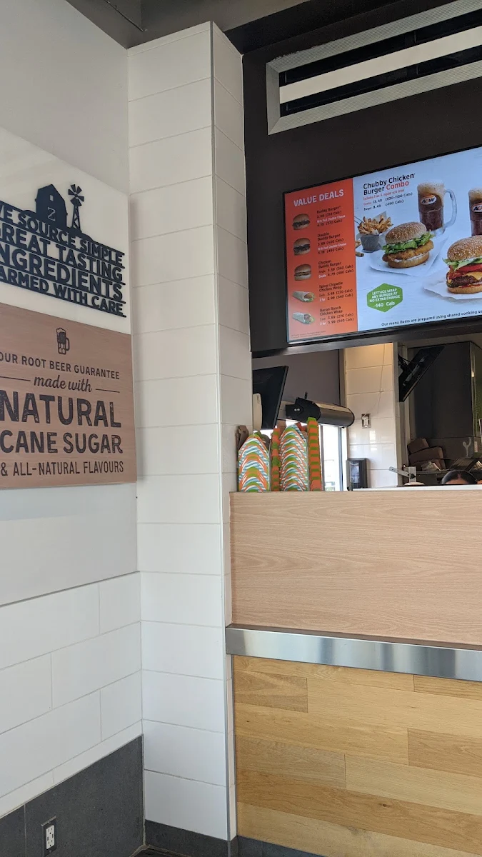 Menu, A&W Eagle Ridge Fort McMurray Canada