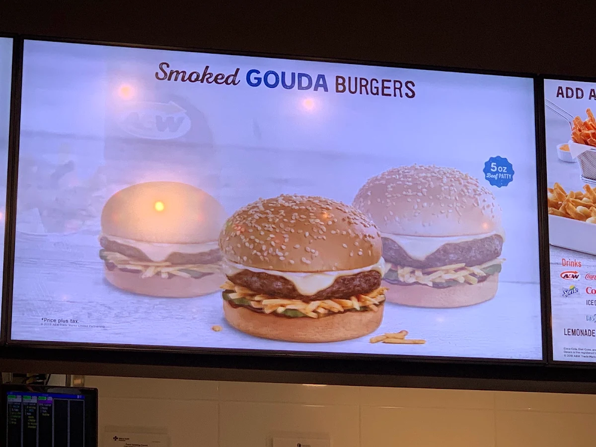 Menu, A&W Eagle Ridge Fort McMurray Canada