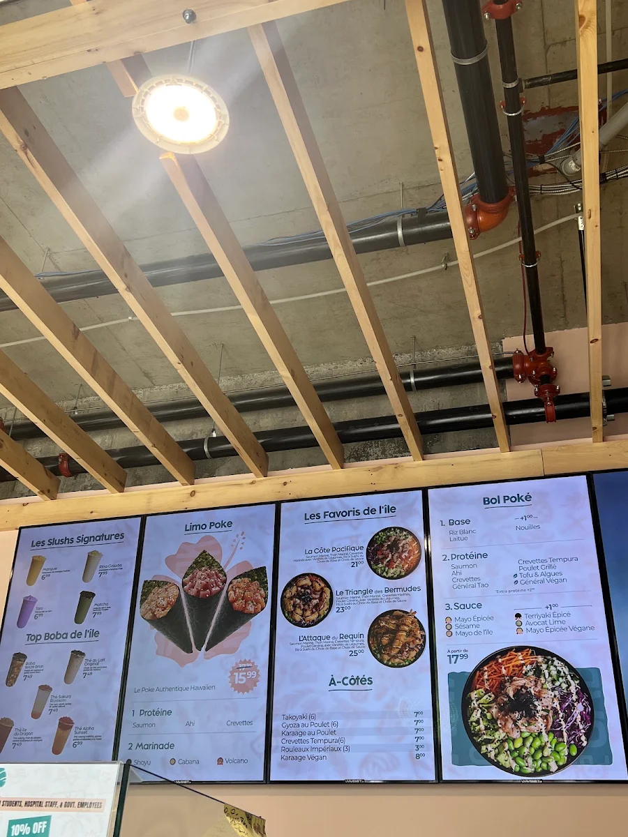 Menu, Poke Cabana