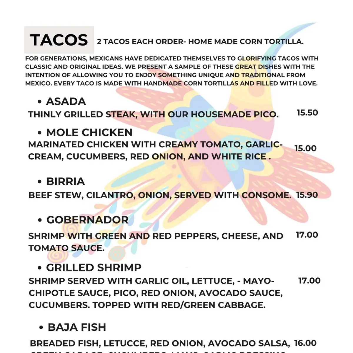 Menu photo 1
