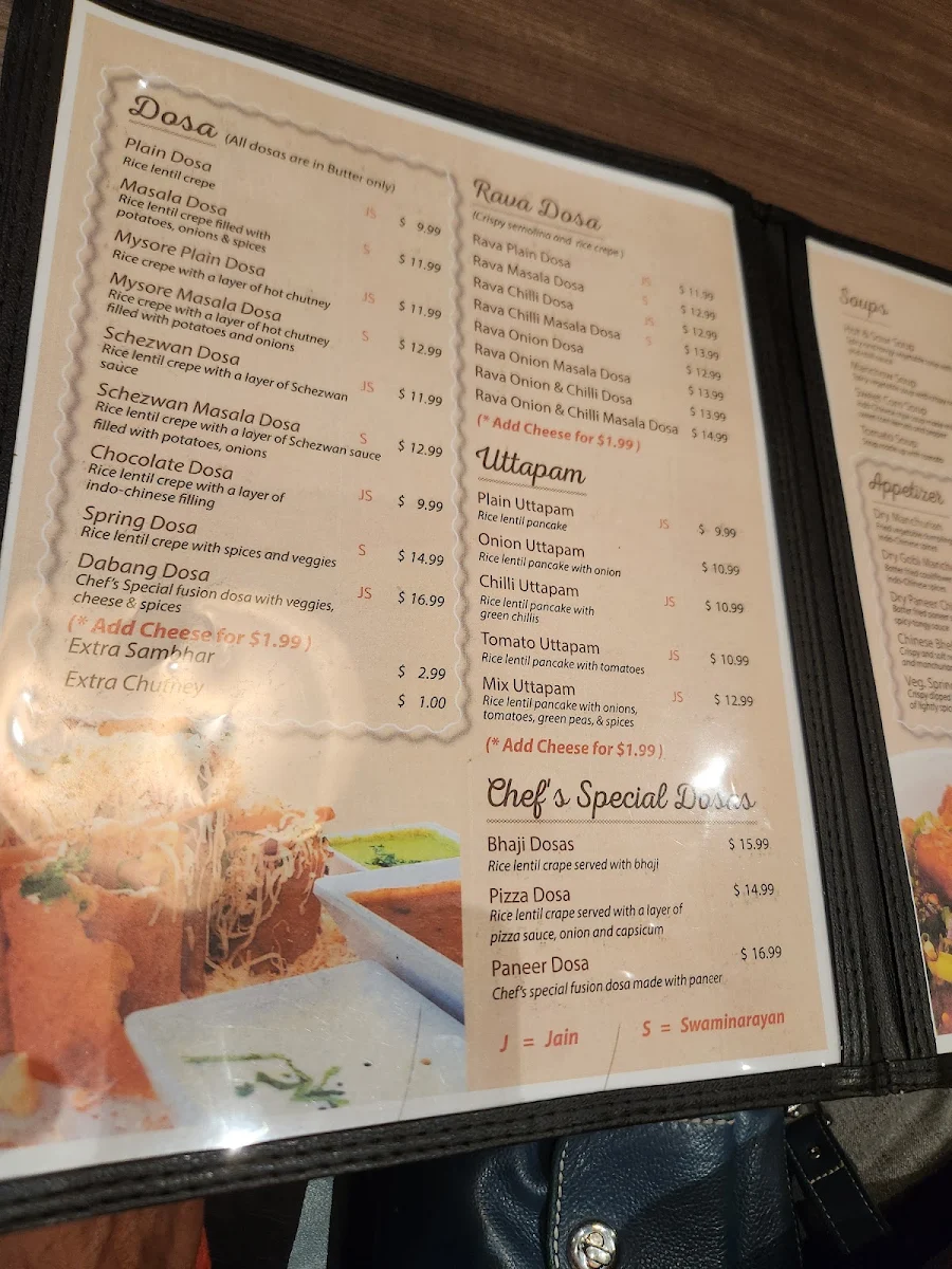 Menu, Honest Restaurant Etobicoke