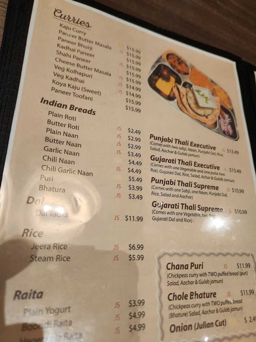 Menu, Honest Restaurant Etobicoke