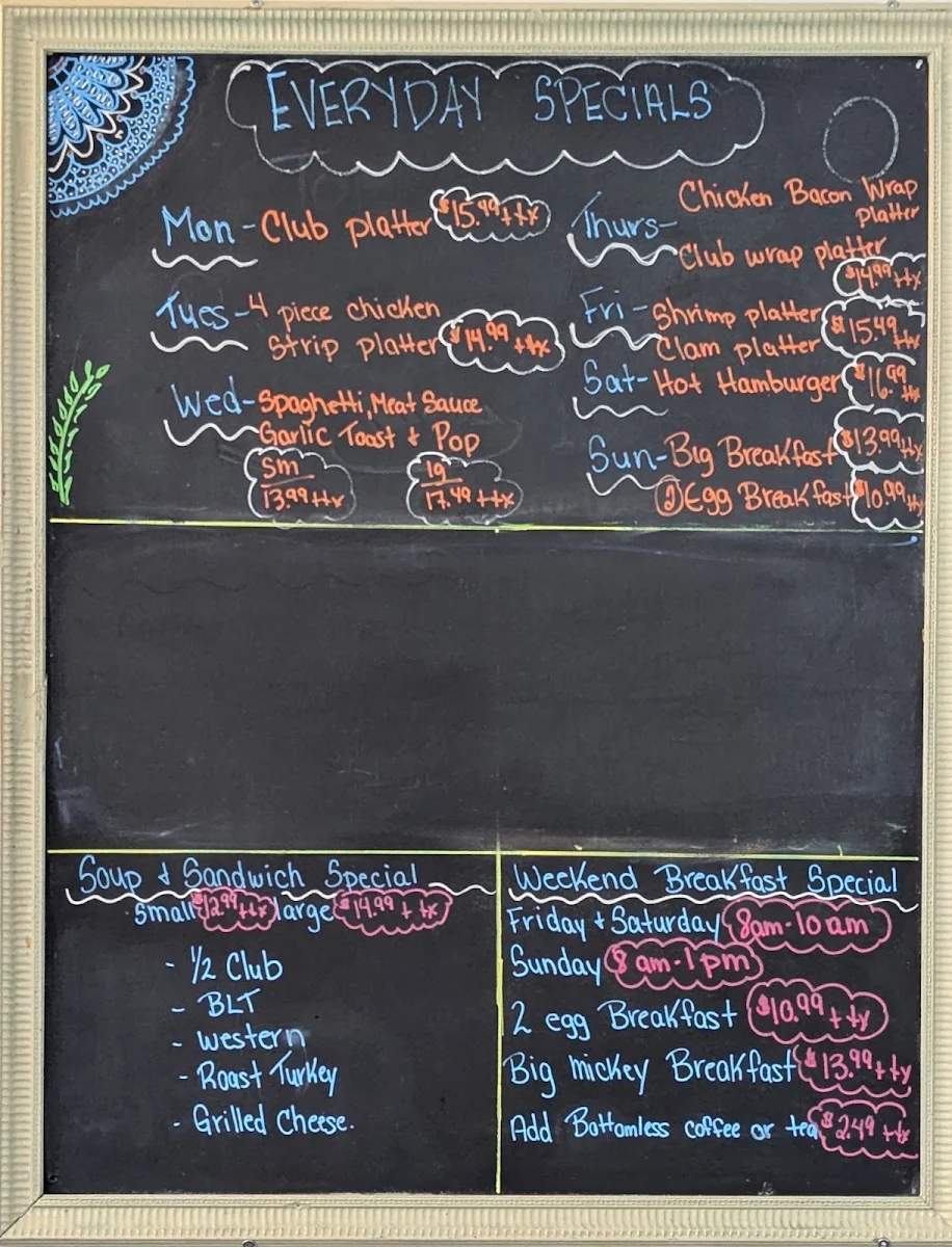 Menu, Mickey D's