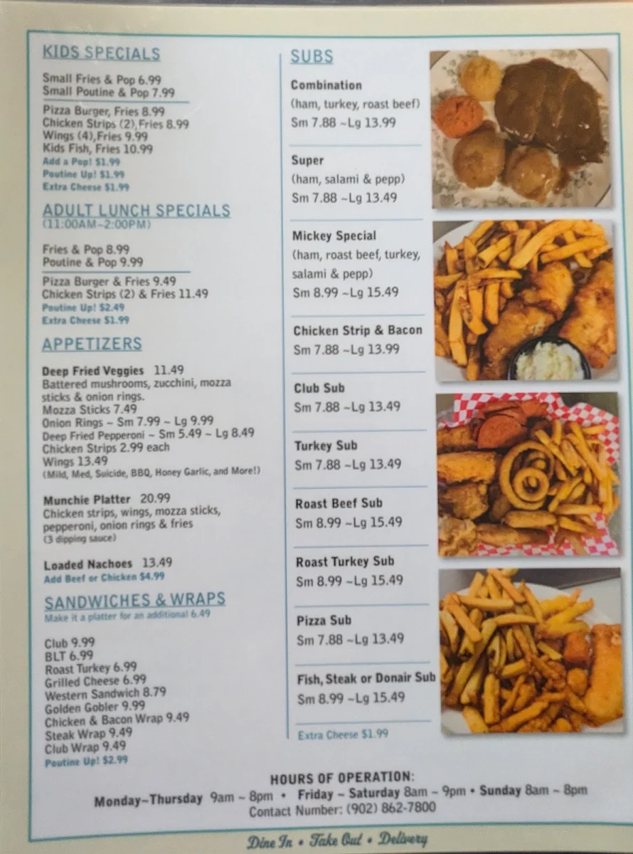 Menu, Mickey D's