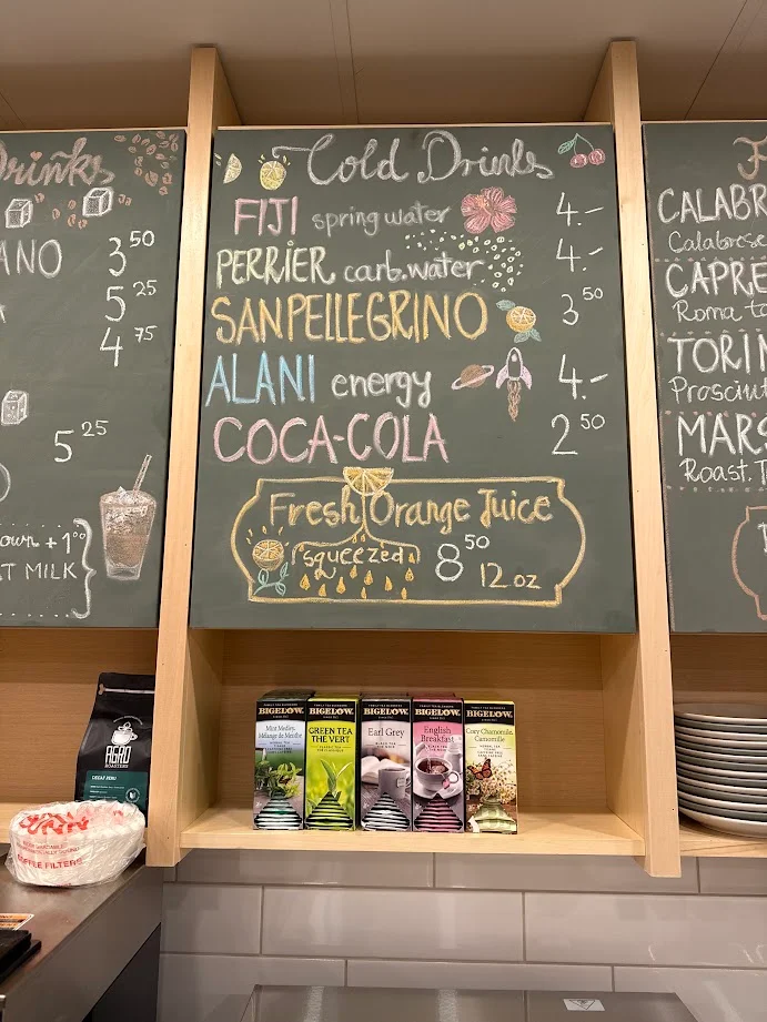 Menu, Pressato Sandwich Bar