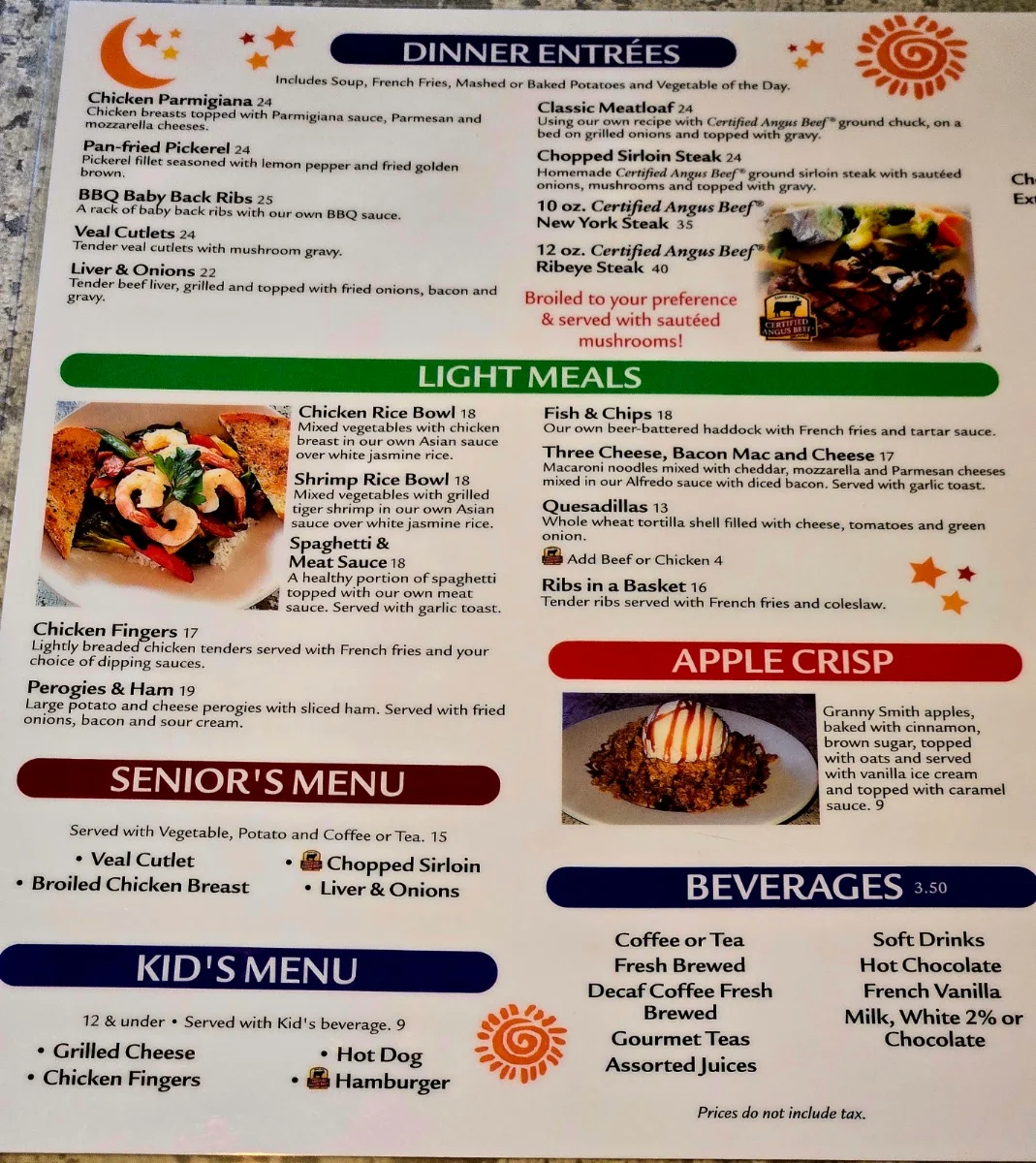 Menu, Headingley Grill Restaurant and Catering
